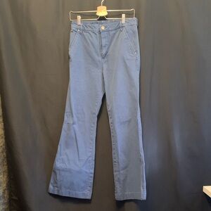 Tory Burch Blue Flate Leg Jeans